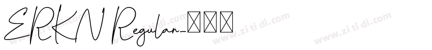 ERKN Regular字体转换